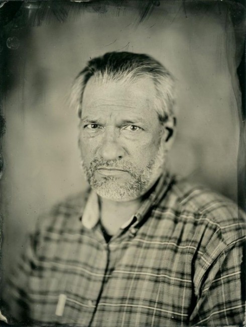 Chris Faust - local MN photographer. 6x8 collodion on aluminum